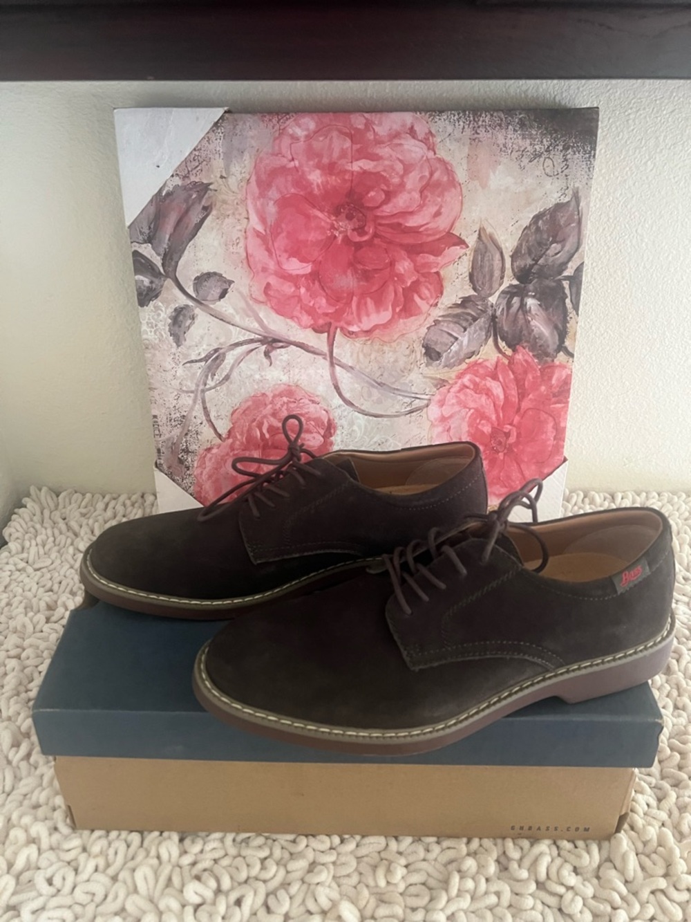 G.H. Bass & Co. Dark Brown Leather Moc Toe Shoe